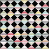 Image of the Candy Logs quilt pattern by Wendy Sheppard for Riley Blake Designs. Features stripes in diamond shapes. 
Cute Little Fabric Shop