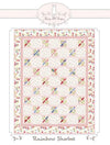 Image of the Rainbow Sherbet quilt pattern by Anne Sutton for Moda Fabrics. Features a quilt with pink and floral fabrics. 
Cute Little Fabric Shop