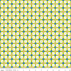 Image of the Celebrate Geo Lime quilting cotton fabric by Sue Daley for Riley Blake Designs. Features a geometric grid design with dots on a lime background
Cute Little Fabric Shop
