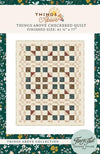 Image of the Things Above Checkered Quilt Pattern by Fancy That Design House and Co for Moda Fabrics. Features a checkered design on a quilt. 
Cute Little Fabric Shop