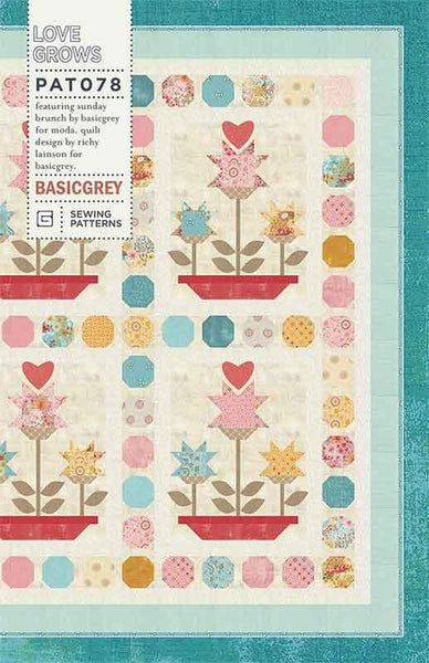 Image of the 
Love Grows quilt pattern by BasicGrey for Moda Fabrics. Features a bubble circle quilt.
Cute Little Fabric Shop