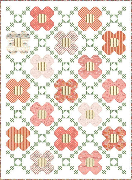 Image of the Flower Trellis quilt pattern by Frannie B Quilting Co for Riley Blake Designs. Features flowers on a quilt.
Cute Little Fabric Shop