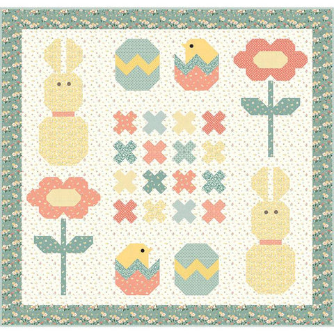 Image of the Bunny Cross quilt pattern by Sandy Gervais for Riley Blake Designs. Features an easter themed quilt.
Cute Little Fabric Shop