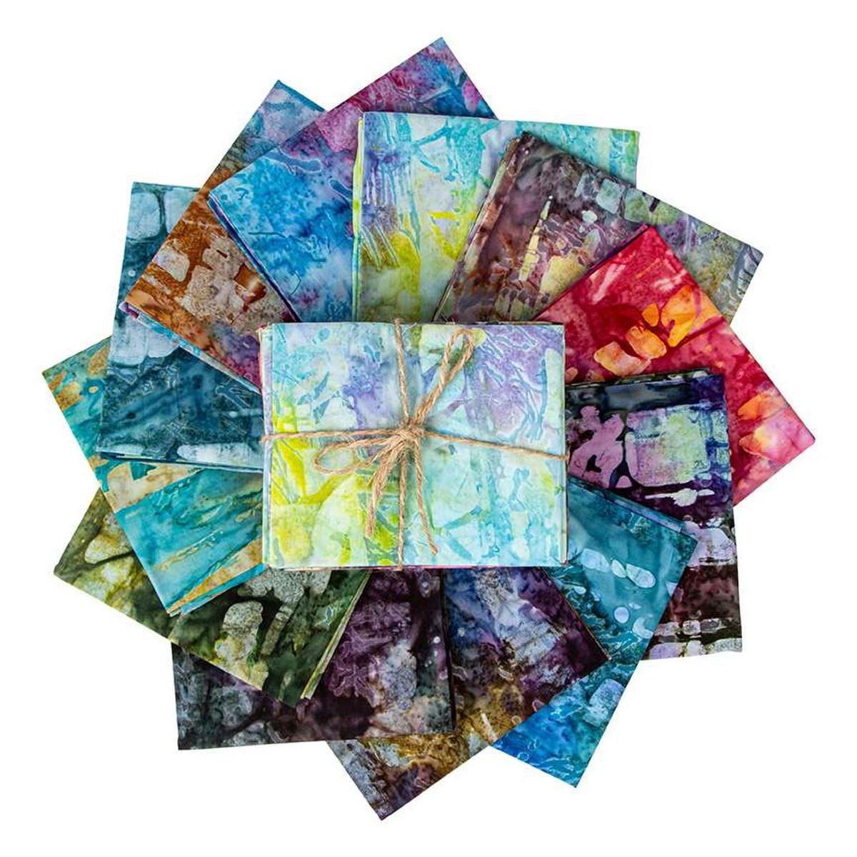 Image of the Expressions Batiks Express Yourself! Abstract Fat Quarter Bundle by Riley Blake Designs. Features quilting cotton abstract Batik fabric.
Cute Little Fabric Shop