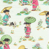 Image of the China Doll fabric by Michael Miller. Features children holding dolls on a cream background. 
Cute Little Fabric Shop