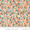 Image of the Things Above Leafscape Eggshell quilting cotton fabric by Fancy That Design House for Moda Fabrics. Features leaves on a cream background. Cute Little Fabric Shop