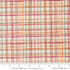 Image of the Things Above Lattice Eggshell quilting cotton fabric by Fancy That Design House for Moda Fabrics. Features plaid lines on a cream background. Cute Little Fabric Shop