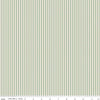 Image of the 1/8 Inch Stripe on Ivory Sage quilting cotton fabric by Riley Blake Designs. Features ivory and light green stripes. 
Cute Little Fabric Shop