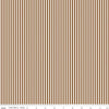 Image of the 1/8 Inch Stripe on Ivory Teddy Bear quilting cotton fabric by Riley Blake Designs. Features ivory and brown stripes. 
Cute Little Fabric Shop