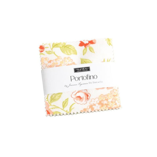 Image of the Portofino mini charm pack by Fig Tree Co for Moda Fabrics. Features floral fabrics.
Cute Little Fabric Shop
