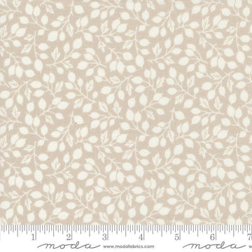 Image of the Portofino Branch Cobblestones quilting cotton fabric by Fig Tree Co for Riley Blake Designs. Features vines on a cream background. Cute Little Fabric Shop