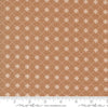 Image of the Portofino Crosses Sierra quilting cotton fabric by Fig Tree Co for Riley Blake Designs. Features plaid lines on a brown background. Cute Little Fabric Shop