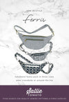 Image of the Ferris Bag Pattern by Sally Tomato for Riley Blake Designs. Features a fanny pack that can be fully customized in many colors. 
Cute Little Fabric Shop