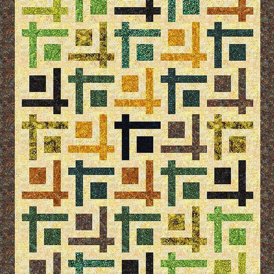 Image of the Chop Suey quilt pattern by 4th and Main Design for Riley Blake Designs. Features a square and line quilt. 
Cute Little Fabric Shop