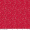 Image of the Red Delicious Pomegranate Sorbet Red quilting cotton fabric by Riley Blake Designs. Features tiny scattered blossoms on a red background. 
Cute Little Fabric Shop