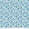 Image of the Friendship Florals Bluebonnets Sky
 quilting cotton fabric by Diane Labombarbe for Riley Blake Designs. Features scattered sprigs of bluebonnets on a blue background.
Cute Little Fabric Shop