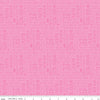 Image of the Pretty Kitty™ Kitty Talk Pink quilting cotton fabric by Doodlebug Design Inc for Riley Blake Designs. Features words on a pink background. Cute Little Fabric Shop