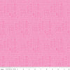 Image of the Pretty Kitty™ Kitty Talk Pink quilting cotton fabric by Doodlebug Design Inc for Riley Blake Designs. Features words on a pink background. Cute Little Fabric Shop