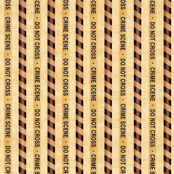 Image of the True Detective Crime Scene Stripe Wheat quilting cotton fabrics by Morris Creative Group for QT Fabrics. Features crime scene tape on a cream background.
Cute Little Fabric Shop