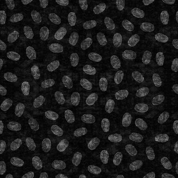 Image of the True Detective Fingerprints Black quilting cotton fabrics by Morris Creative Group for QT Fabrics. Features scattered fingerprints on a black background.
Cute Little Fabric Shop
