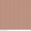 Blush 'n Butterscotch Clouds Dusty Rose quilting cotton fabric by Simple Simon & Company for Riley Blake Designs. Features striped clouds on a muted pink background. Cute Little Fabric Shop