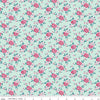 Image of the Precious Petites Bouquet Mist quilting cotton fabric by Gerri Robinson for Riley Blake Designs. Features flowers on a mist background. Cute Little Fabric Shop
