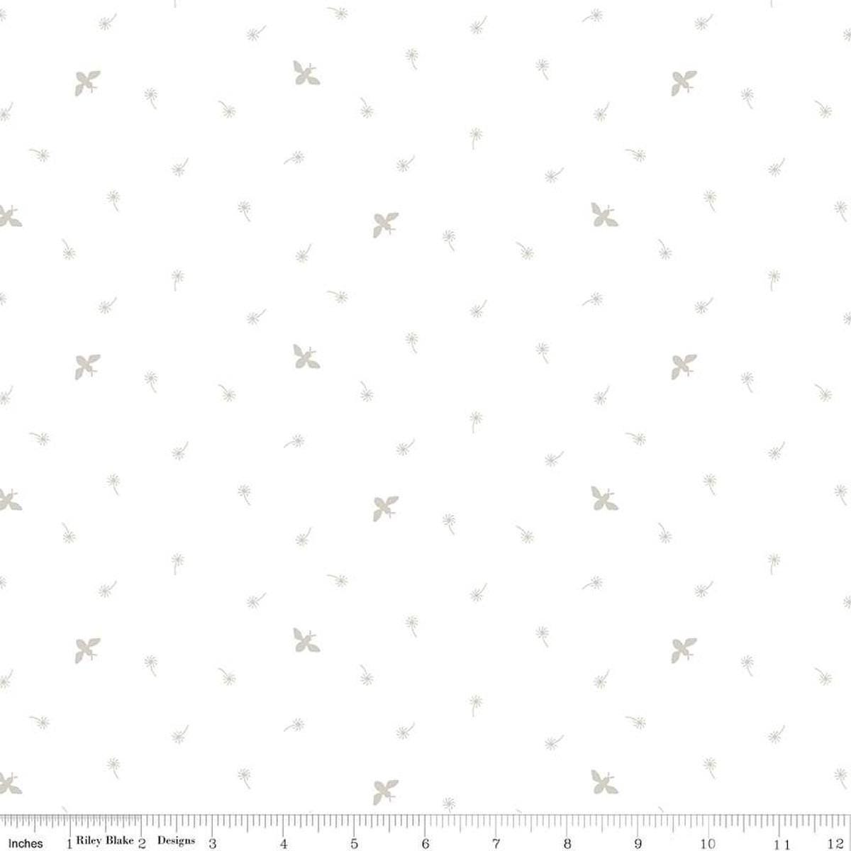 Image of the Lights On 2 Buzzworthy quilting cotton fabric by Riley Blake Designs. Features a low volume fabric. Cute Little Fabric Shop