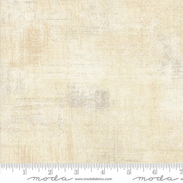Image of the Sunday Brunch Grunge Basics Spritzer quilting cotton fabric by Moda Fabrics. Features a textured pattern on a cream background. Cute Little Fabric Shop