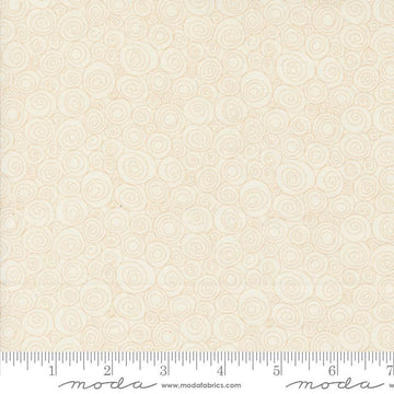 Image of the Sunday Brunch Grits Spritzer quilting cotton fabric by Moda Fabrics. Features swirls on a spritzer background. Cute Little Fabric Shop