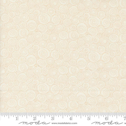 Image of the Sunday Brunch Grits Spritzer quilting cotton fabric by Moda Fabrics. Features swirls on a spritzer background. Cute Little Fabric Shop