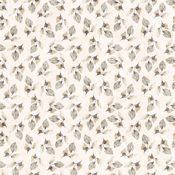 Image of the Enchanted Flower Beige quilting cotton fabric by Morris Creative Group for QT Fabrics. Features floral fabrics on a tan background. 
Cute Little Fabric Shop