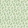 Image of the Enchanted Flower Sage quilting cotton fabric by Morris Creative Group for QT Fabrics. Features floral fabrics on a green background. 
Cute Little Fabric Shop