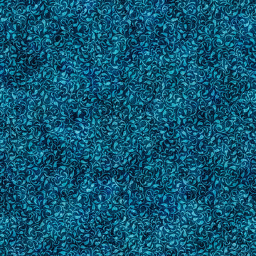 Image of the Enchanted Vine Ocean quilting cotton fabric by Morris Creative Group for QT Fabrics. Features vines on a dark blue background. 
Cute Little Fabric Shop