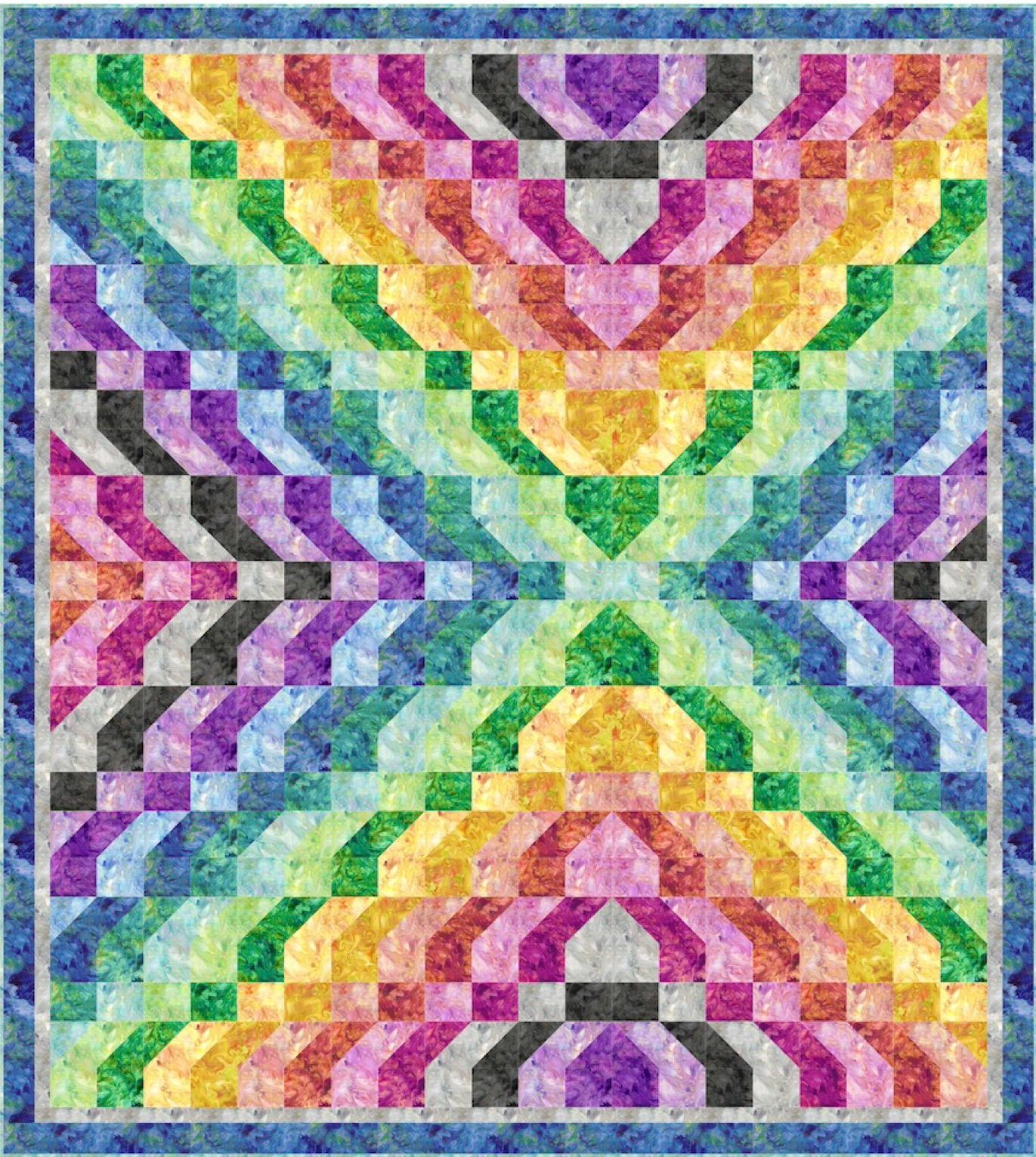 Image of the Mixed Ripple quilt pattern by QT Fabrics. Features a ripple pattern on a quilt.
Cute Little Fabric Shop