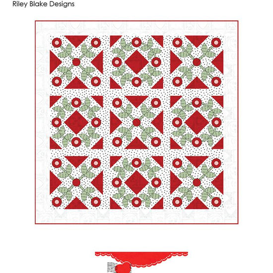 Image of the Affectionately Yours quilt pattern by J. Wecker Frisch for Riley Blake Designs. Features flower patterns on a square quilt. 
Cute Little Fabric Shop