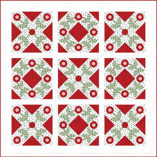 Image of the Affectionately Yours quilt pattern by J. Wecker Frisch for Riley Blake Designs. Features flower patterns on a square quilt. 
Cute Little Fabric Shop