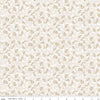Image of the Covered Bridges in Spring Leaves White by Quilting Cotton Fabric. Features tone on tone stems on a white background. Cute Little Fabric Shop