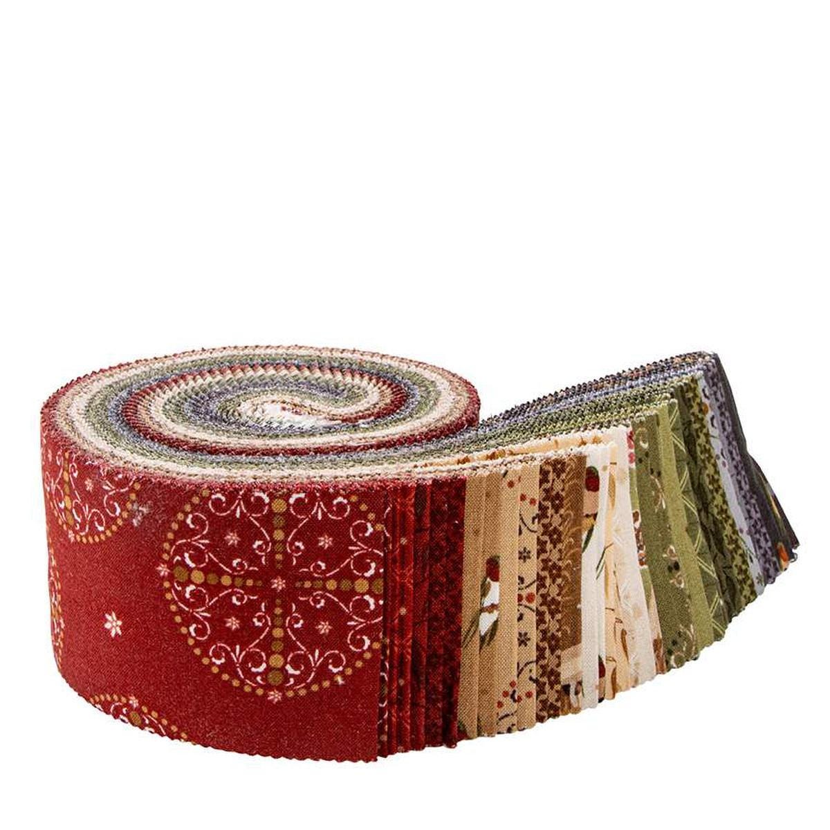 Image of the Sewing your Oats Rolie Polie by Karen Walker for Riley Blake Designs. Features farm themed fabrics on various red, green, and gray backgrounds. 
Cute Little Fabric Shop