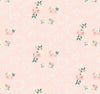 CLEARANCE Fat Quarter End of Bolt - At First Sight Hearts C12681 Blush - Riley Blake Designs - Geometric Floral Flowers - Quilting Cotton