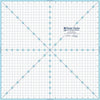 Image of the Cute Cuts™ Trim-it™ Ruler 18.5 x 18.5 by Lori Holt for Riley Blake Designs. Features an 18.5 inch square ruler with aqua borders. 
Cute Little Fabric Shop