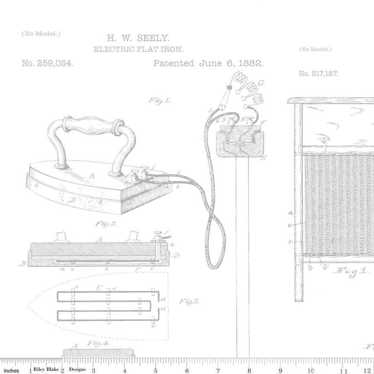 Image of the Wide Back Press On Clothing Care White quilting cotton fabric by J. Wecker Frisch for Riley Blake Designs. Features ironing instructions on a white background.
Cute Little Fabric Shop