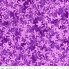 Image of the Expressions Batiks Bedazzled! Mountain's Majesty quilting cotton fabric by Pat Fryer for Riley Blake Designs. Features a flower star pattern on a purple background. 
Cute Little Fabric Shop