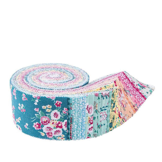 Image of the Precious Petites rolie polie by Gerri Robinson for Riley Blake Designs. Features a floral collection. 
Cute Little Fabric Shop
