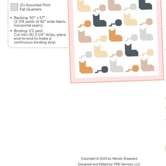 Image of the Under my Skein quilt pattern by Wendy Sheppard for Riley Blake Designs. Features the fabric requirements.
Cute Little Fabric Shop