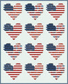 Image of the Love Boldly Quilt Pattern by Michelle Cain for Riley Blake Designs. Features hearts with stripes on a quilt.
Cute Little Fabric Shop