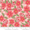 Image of the Love Blooms Florals Blush quilting cotton fabric by Moda Fabrics. Features flowers on a pink background. Cute Little Fabric Shop