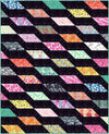 Image of the Rockslide quilt pattern by Slice of Pi Quilts by Riley Blake Designs. Features diamond shapes on a quilt. 
Cute Little Fabric Shop