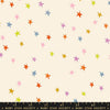 Image of the Starry Blenders Star Multi quilting cotton fabric by Alexia Abegg for Moda Fabrics. Features small scattered stars on a cream background. Cute Little Fabric Shop