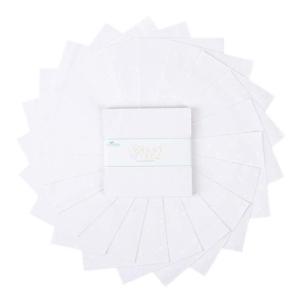 Image of the Lights On 2 5 inch Stacker by assorted RBD designers for Riley Blake Designs. Features low volume fabrics. 
Cute Little Fabric Shop