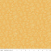 Image of the Floral Charms Posies Honey quilting cotton fabric by Kelsey Carlson for Riley Blake Designs. Features flowers on a yellow background. Cute Little Fabric Shop